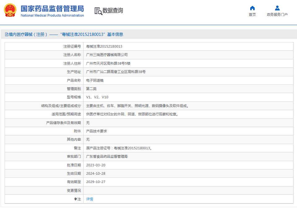 三瑞v1电子阴道镜
