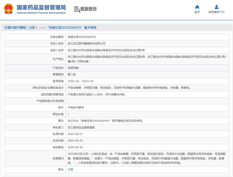 视频耳镜VOS1-01 视频耳镜VOS1-01
