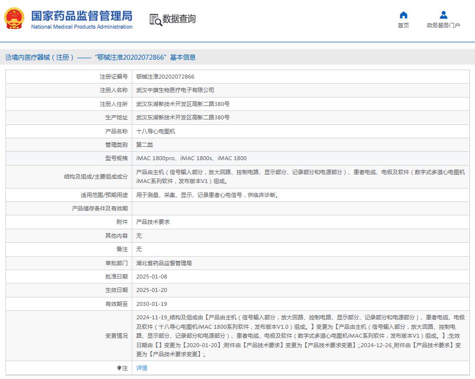 中旗心电图机iMAC1800 中旗心电图机iMAC1800
