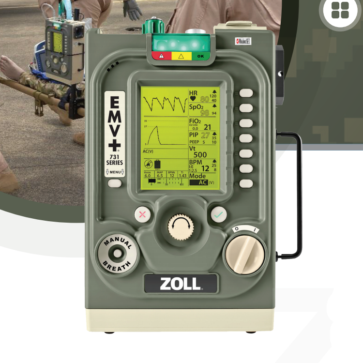 卓尔便携式急救呼吸机 （EMV+）